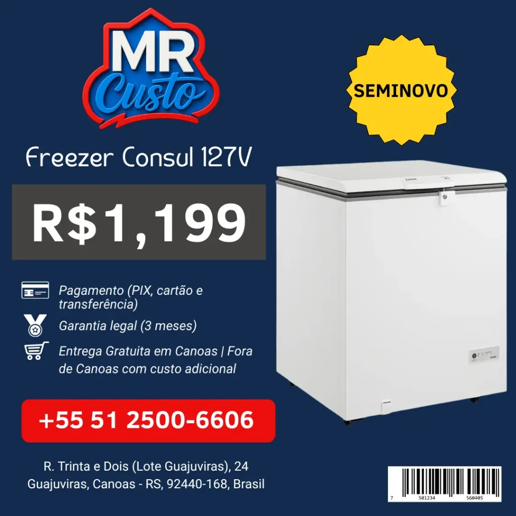 [84000011] Freezer - Horizontal Consul 213L - CHA22CBANA