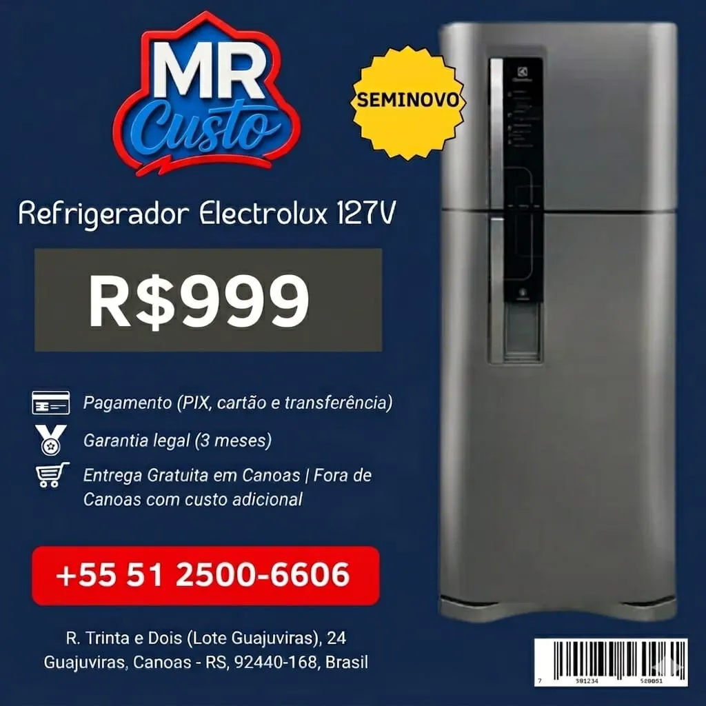[84000016] Geladeira - Electrolux Frost Free 310L - DF38