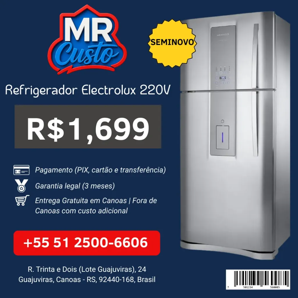 [84000018] Geladeira - Electrolux Frost Free 553L - DF80