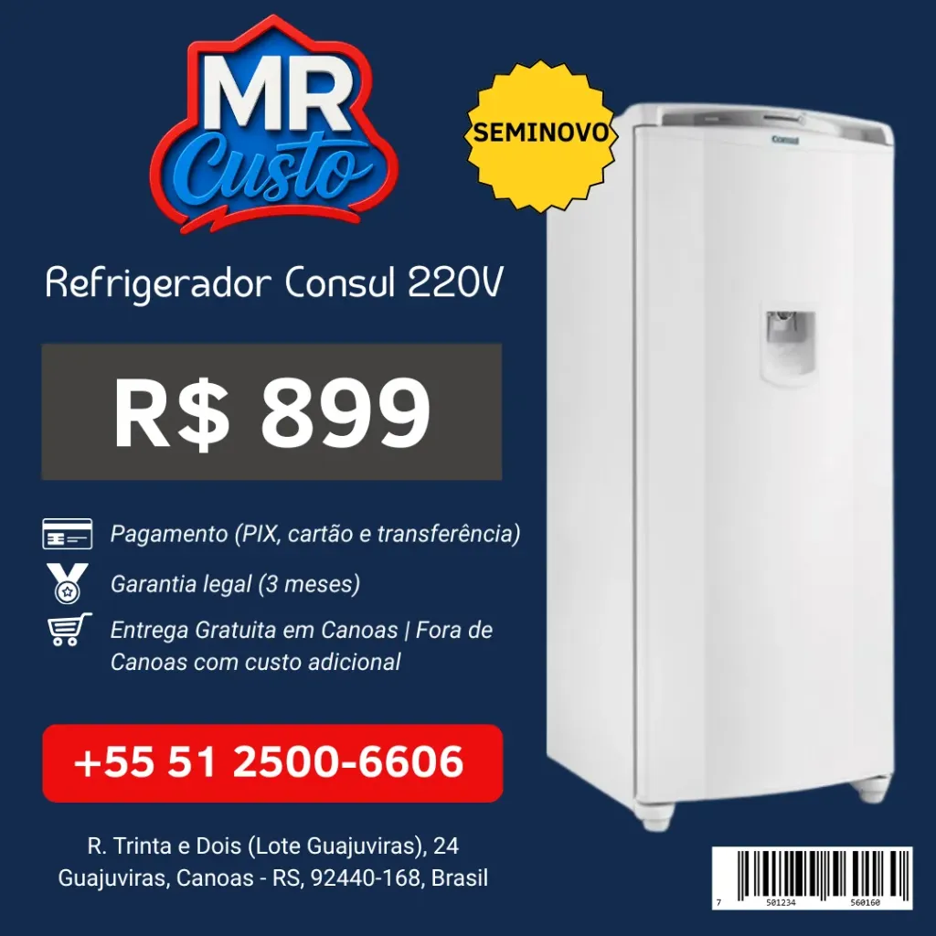 [84000046] Geladeira - Consul 324 L – Modelo CRG36ABBN4A