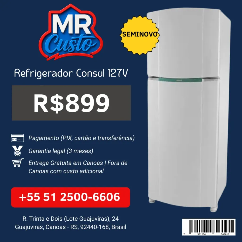 [84084802] Geladeira - Consul CRD48FBANA (127V)