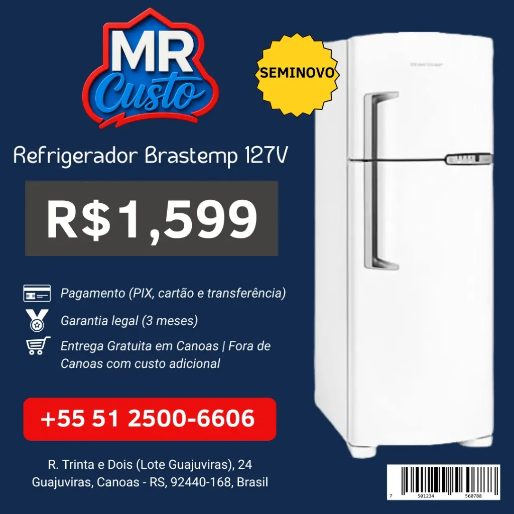 [JC8159915] Geladeira Brastemp BRM39EBANA 352 L 127 V